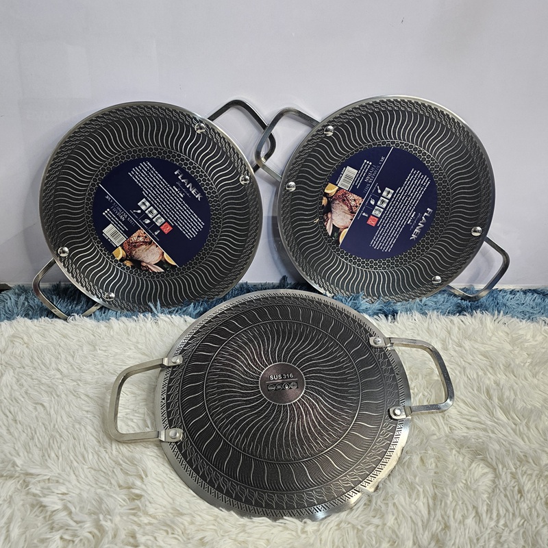 Premium Honeycomb Tawa – SUS304 Stainless Steel Non-Stick Pan